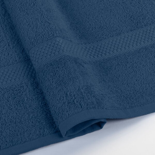 Telo Bagno In Cotone Minorca Standard Spugnissima Tinta Unita Indigo Caleffi