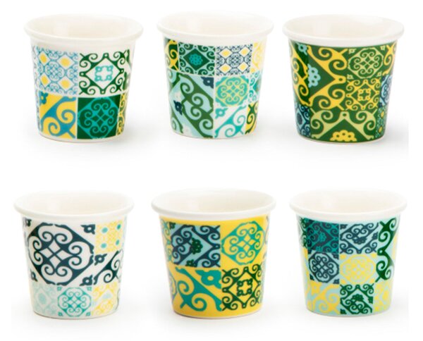 Set 6 bicchierini caffè MAIOLICA YELLOW