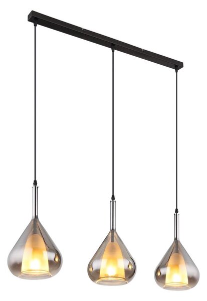 Globo 15542-3 - Lampadario a sospensione con filo GEEKY 3xE27/60W/230V nero
