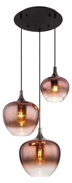 Globo 15548-3HG - Lampadario a sospensione con filo MAXY 3xE27/40W/230V rame