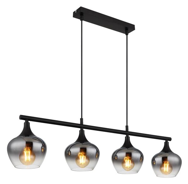Globo 15548-4H1 - Lampadario a sospensione con filo MAXY 4xE27/40W/230V nero