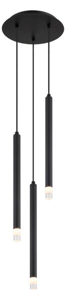 Globo 15629-3 - Lampadario a sospensione con filo BLAKE 3xG9/4W/230V diametro 24 cm nero