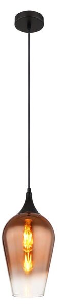Globo 15552H1 - Lampadario a sospensione con filo LAVUS 1xE27/60W/230V diametro 18 cm rame