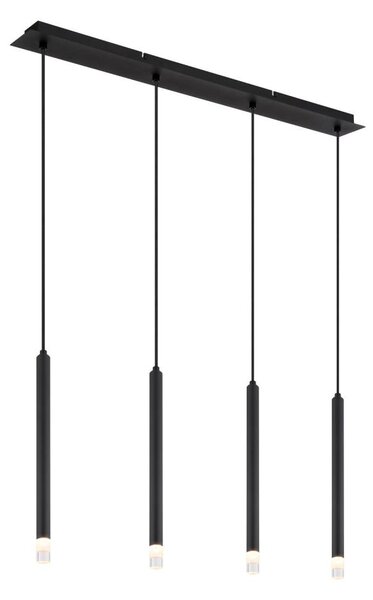 Globo 15629-4 - Lampadario a sospensione con filo BLAKE 4xG9/4W/230V nero