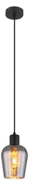 Globo 15627 - Lampadario a sospensione con filo RYAN 1xE27/40W/230V diametro 13,5 cm nero