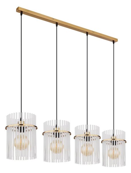Globo 15698-4HM - Lampadario a sospensione con filo GORLEY 4xE27/60W/230V oro