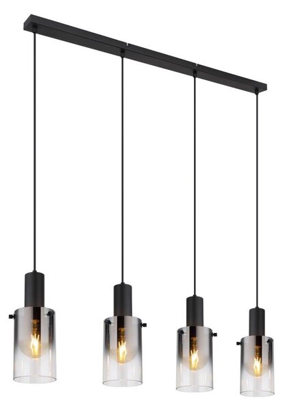 Globo 15907-4H - Lampadario a sospensione con filo FLORENTINA 4xE27/40W/230V nero