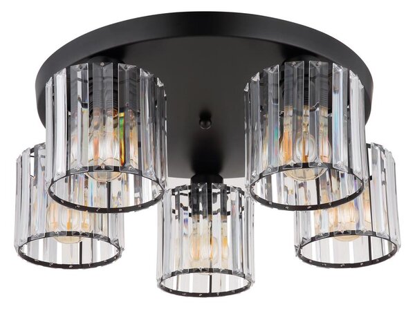Globo 15742-5D - Lampadario a plafone JORDANA 5xE27/60W/230V diametro 46,5 cm nero
