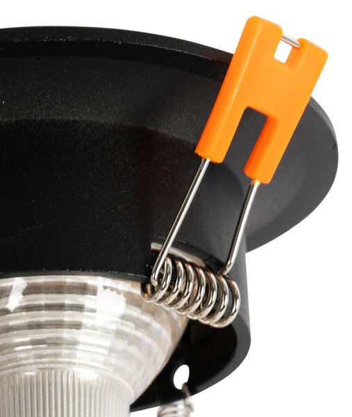 Faretto da incasso smart nero con Wifi GU10 50mm - Gijs