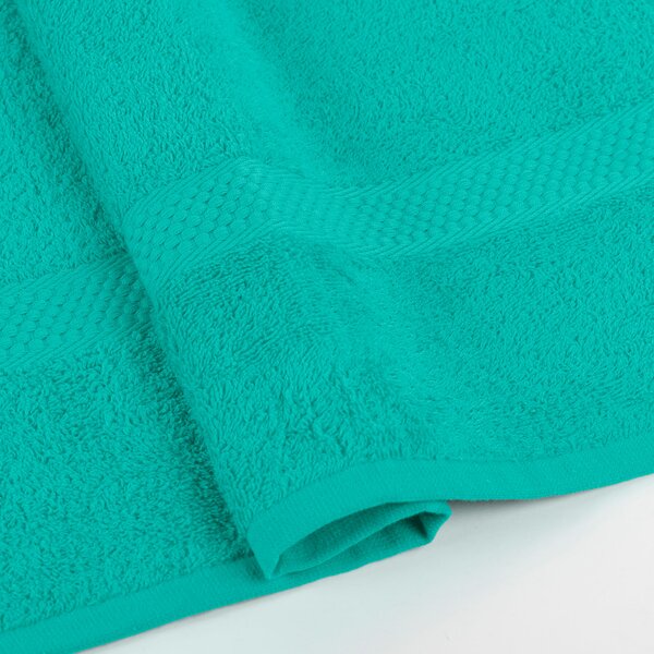 Telo Bagno In Cotone Minorca CM. 100x150 Spugnissima Tinta Unita Menta Caleffi