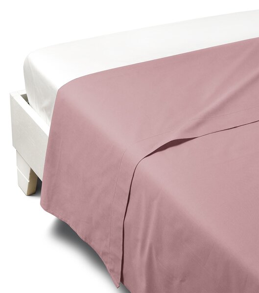 Lenzuolo Superiore SINGOLO Percalle Tinta Unita ROSA Percalle Caleffi