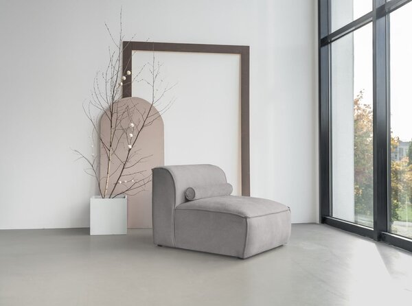 Divano componibile in grigio chiaro (solo con parte centrale) Flex Felix – Miuform