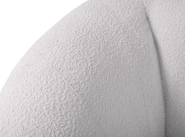 Poltrona grigio chiaro in tessuto bouclé Essen - Cosmopolitan Design