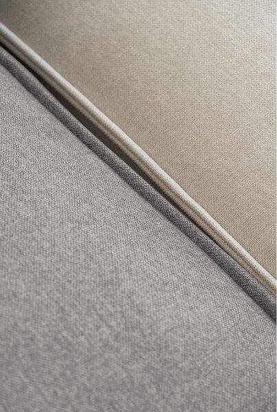 Divano componibile in grigio chiaro (con penisola a destra) Flex Felix – Miuform