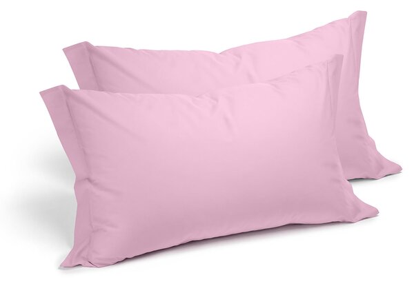Coppia Federe In Cotone Cotone Tinta Unita Standard Caleffi Tinta Unita Pink Caleffi