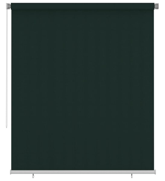 Tenda a Rullo per Esterni 200x230 cm Verde Scuro HDPE