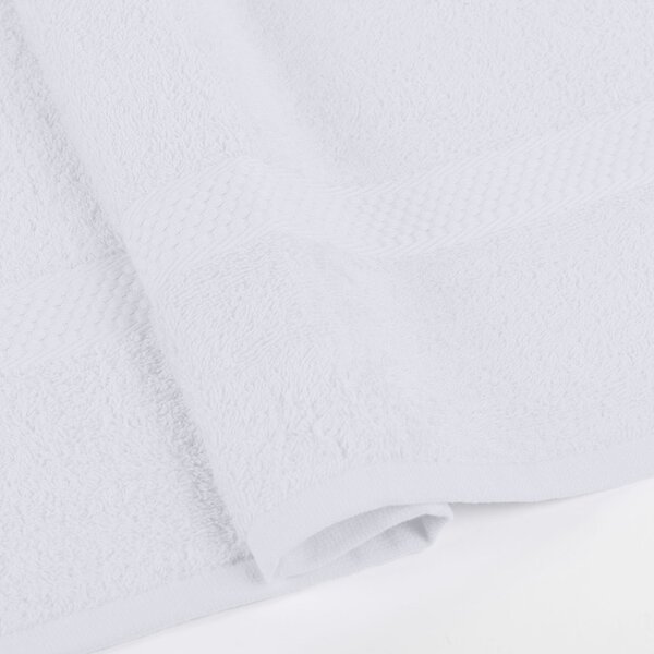 Asciugamano In Cotone Minorca CM. 60X100 Hotellerie Tinta Unita Bianco Caleffi