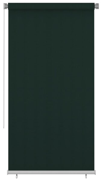 Tenda a Rullo per Esterni 120x230 cm Verde Scuro HDPE