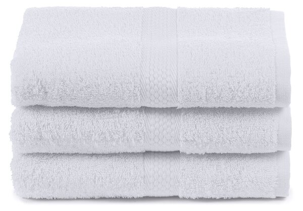 Asciugamano In Cotone Minorca CM. 60X100 Hotellerie Tinta Unita Bianco Caleffi