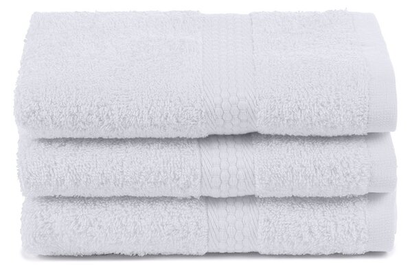 Asciugamano Ospite In Cotone Minorca CM. 40X60 Hotellerie Tinta Unita Bianco Caleffi