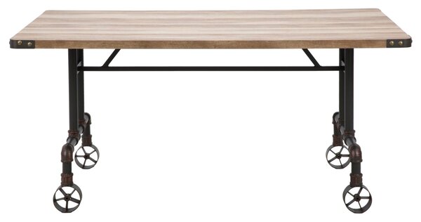 Tavolo da Pranzo Manhattan 160x91,5x76 cm in Ferro e MDF