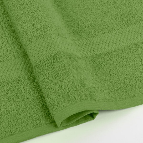 Asciugamano In Cotone Minorca CM. 55X105 Spugnissima Tinta Unita Verde Caleffi