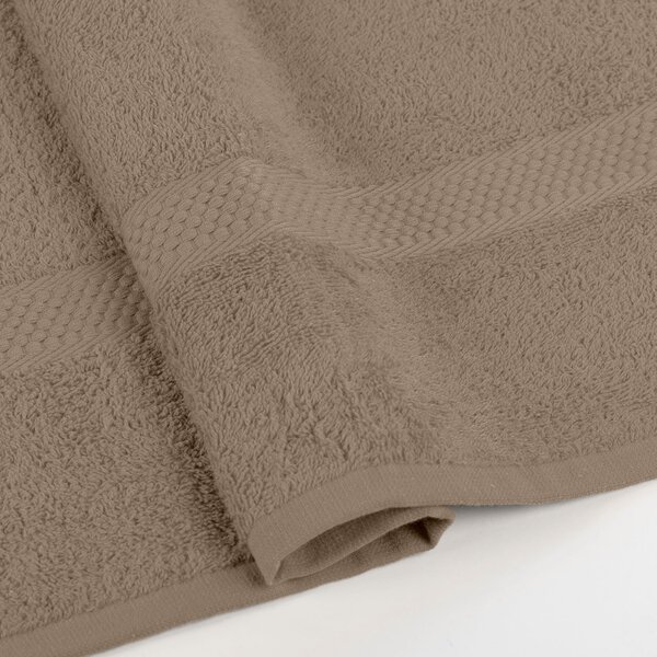 Asciugamano In Cotone Minorca CM. 55X105 Spugnissima Tinta Unita Tortora Caleffi