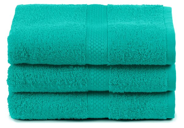 Asciugamano In Cotone Minorca CM. 55X105 Spugnissima Tinta Unita Menta Caleffi