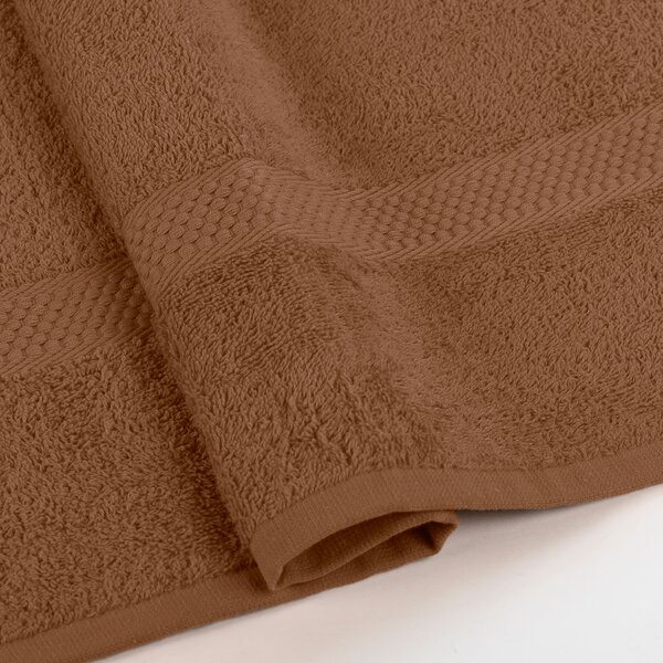 Asciugamano In Cotone Minorca CM. 55X105 Spugnissima Tinta Unita Caffe Caleffi