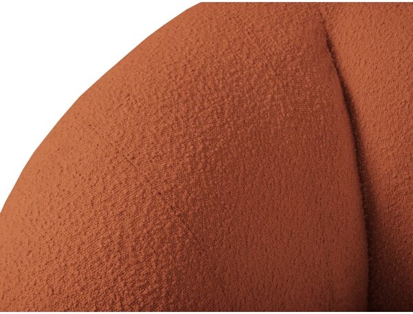 Divano in tessuto bouclé arancione 230 cm Essen - Cosmopolitan Design