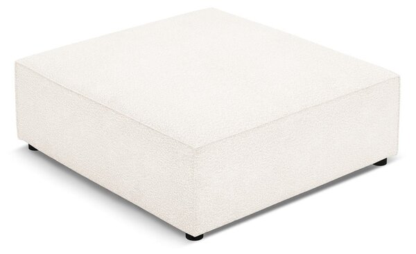 Pouf in tessuto bouclé beige Jodie - Micadoni Home