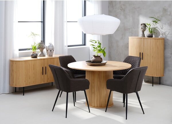 Tavolo da pranzo rotondo in rovere ø 120 cm Nola - Unique Furniture