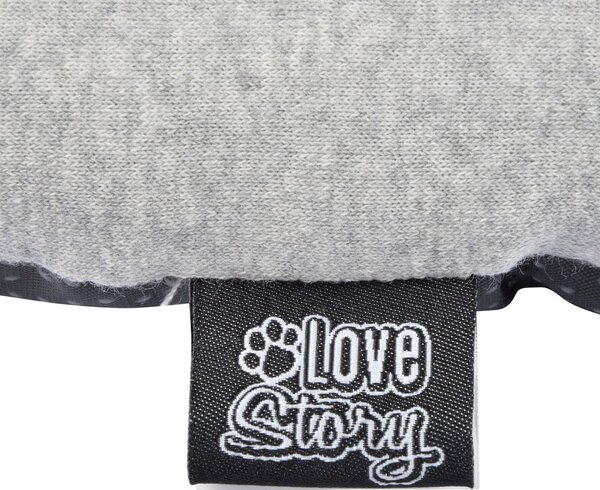 Cuccia grigio chiaro per cane 50x38 cm Graphene – Love Story