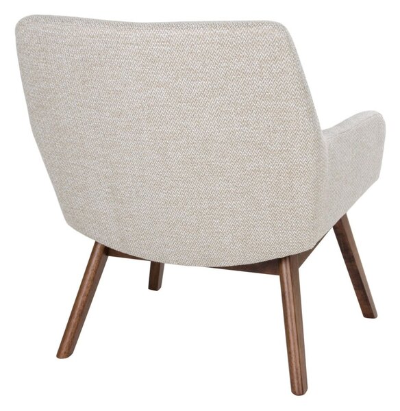 Poltrona in legno di noce marrone sabbia Londra - House Nordic