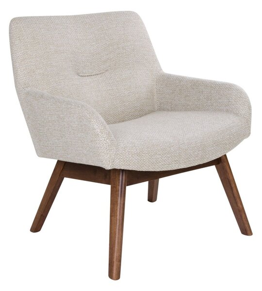 Poltrona in legno di noce marrone sabbia Londra - House Nordic