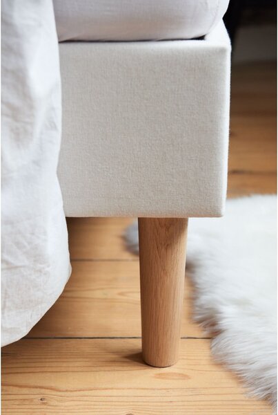 Letto matrimoniale imbottito beige con griglia 160x200 cm Sary - Bobochic Paris