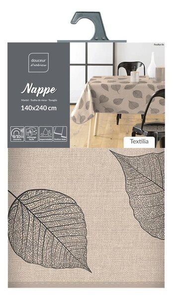 Tovaglia adatta per pulizia con panno umido 140x240 cm Feuillys – douceur d'intérieur