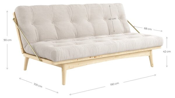 Divano variabile Karup chiaro/lino Folk - Karup Design
