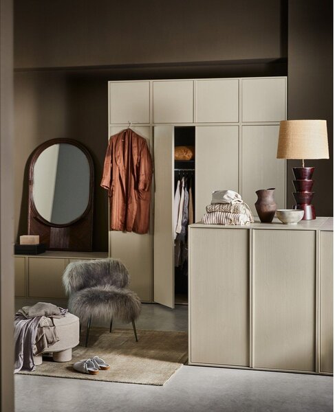Armadio modulare in legno di pino crema 50x110 cm Daily - vtwonen