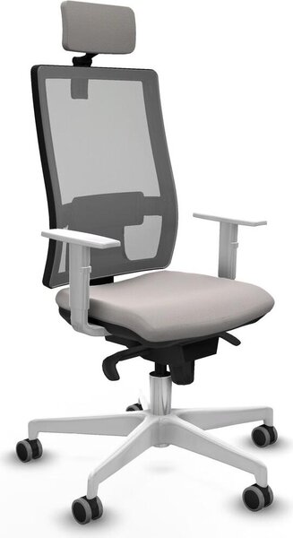 Sedia da ufficio Piqueras y Crespo, modello 4B026G2, colore bianco