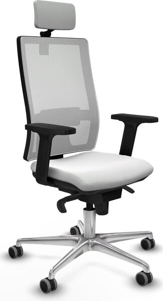 Sedia da ufficio Piqueras y Crespo 2D086G2, colore bianco