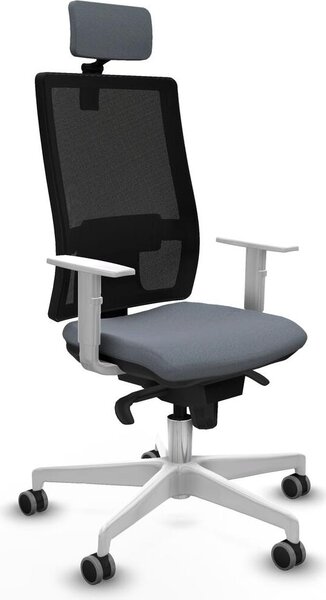 Sedia da ufficio Piqueras y Crespo, modello 4B026G2, colore grigio