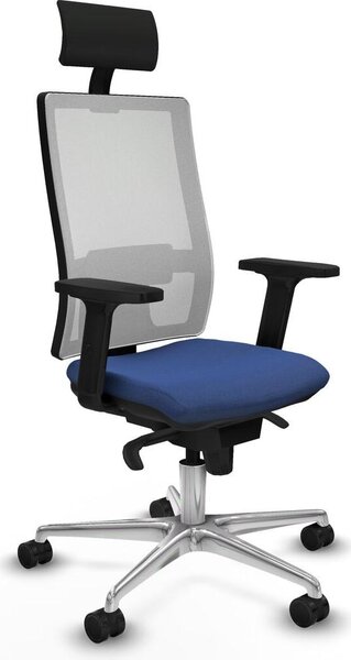 Sedia da ufficio Piqueras y Crespo 2D086N1, colore blu navy