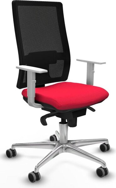 Sedia da ufficio Piqueras y Crespo, modello 4B086G0, colore rosso