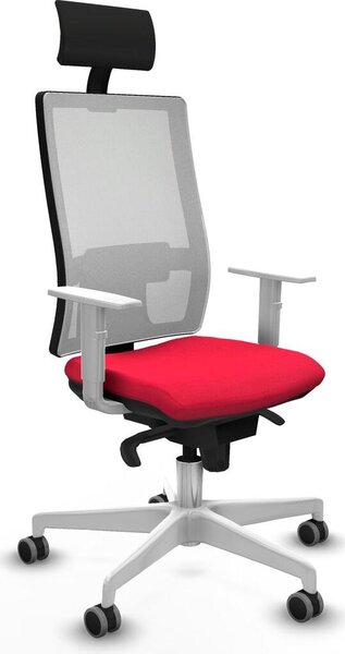 Sedia da ufficio Piqueras y Crespo, modello 4B026G1, colore rosso