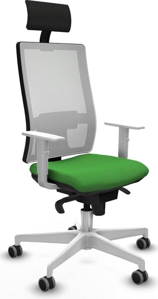 Sedia da ufficio Piqueras y Crespo, modello 4B026G1, colore verde