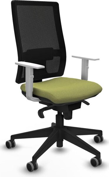 Sedia da ufficio Piqueras y Crespo, modello 4B066G0, colore verde