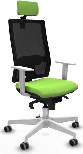 Sedia da ufficio Piqueras y Crespo, modello 4B026G2, colore pistacchio