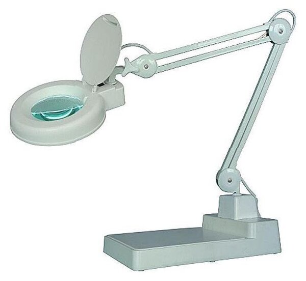 Lampada da tavolo a LED con lente d'ingrandimento