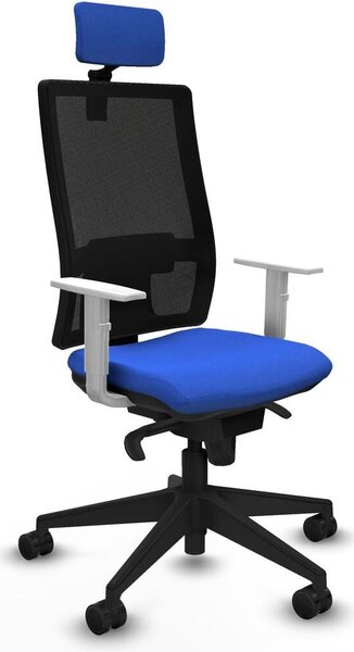 Sedia da ufficio Piqueras y Crespo, modello 4B066N2, colore blu